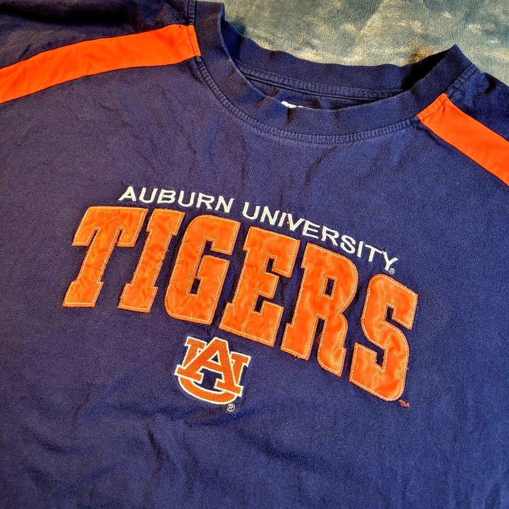Auburn‎ University ProEdge Navy Blue T-Shirt Embroidered and Stitched 2XL